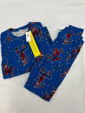 Gap Kids Marvel New Pajamas Set Christmas Spider-Man Organically Grown Cotton